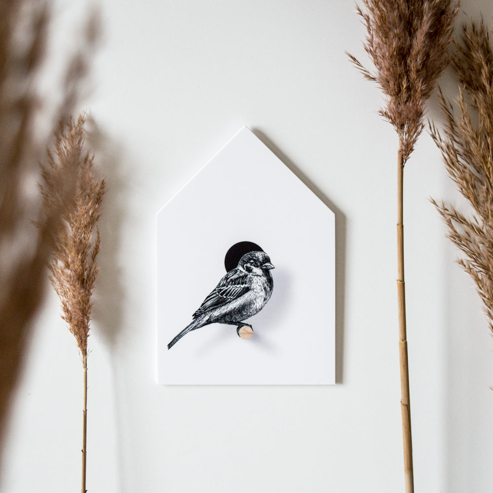 Vogelhäuschen Spatz